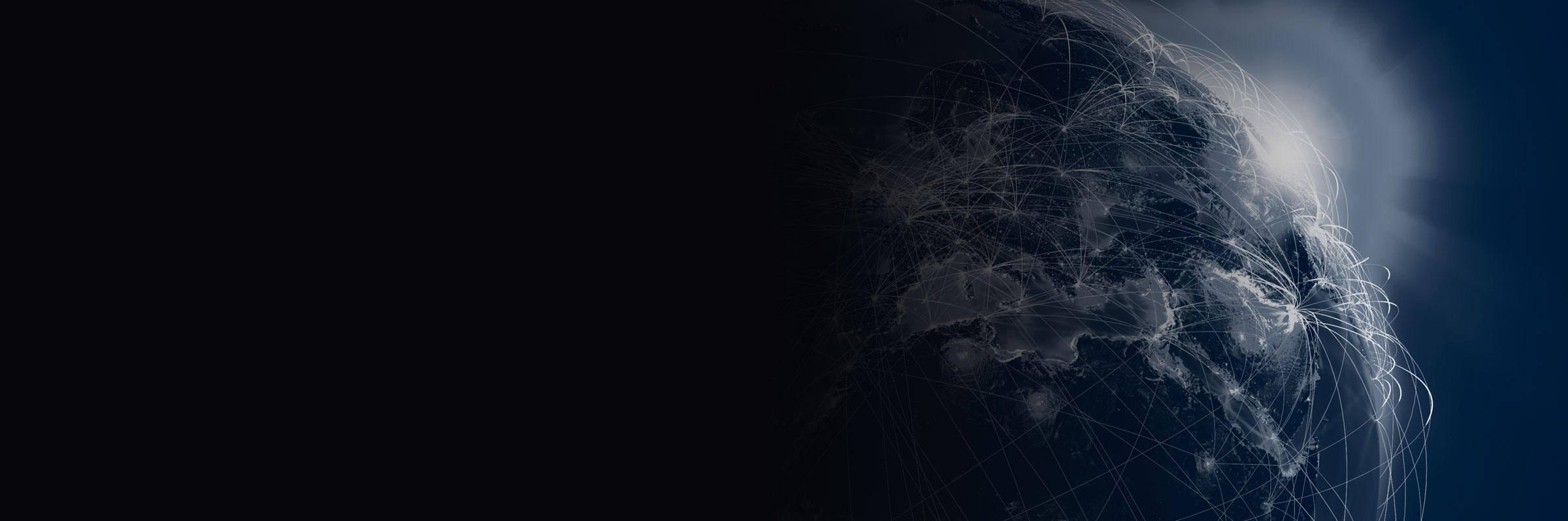 Supply chain solutions connected on globe